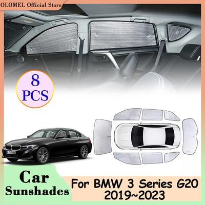 Full Coverage for BMW 3 Series G20 318i 320i 2019~2025 Car Sunshades Side Windows Visor Rear Windshield Anti-UV Pads Accessories
