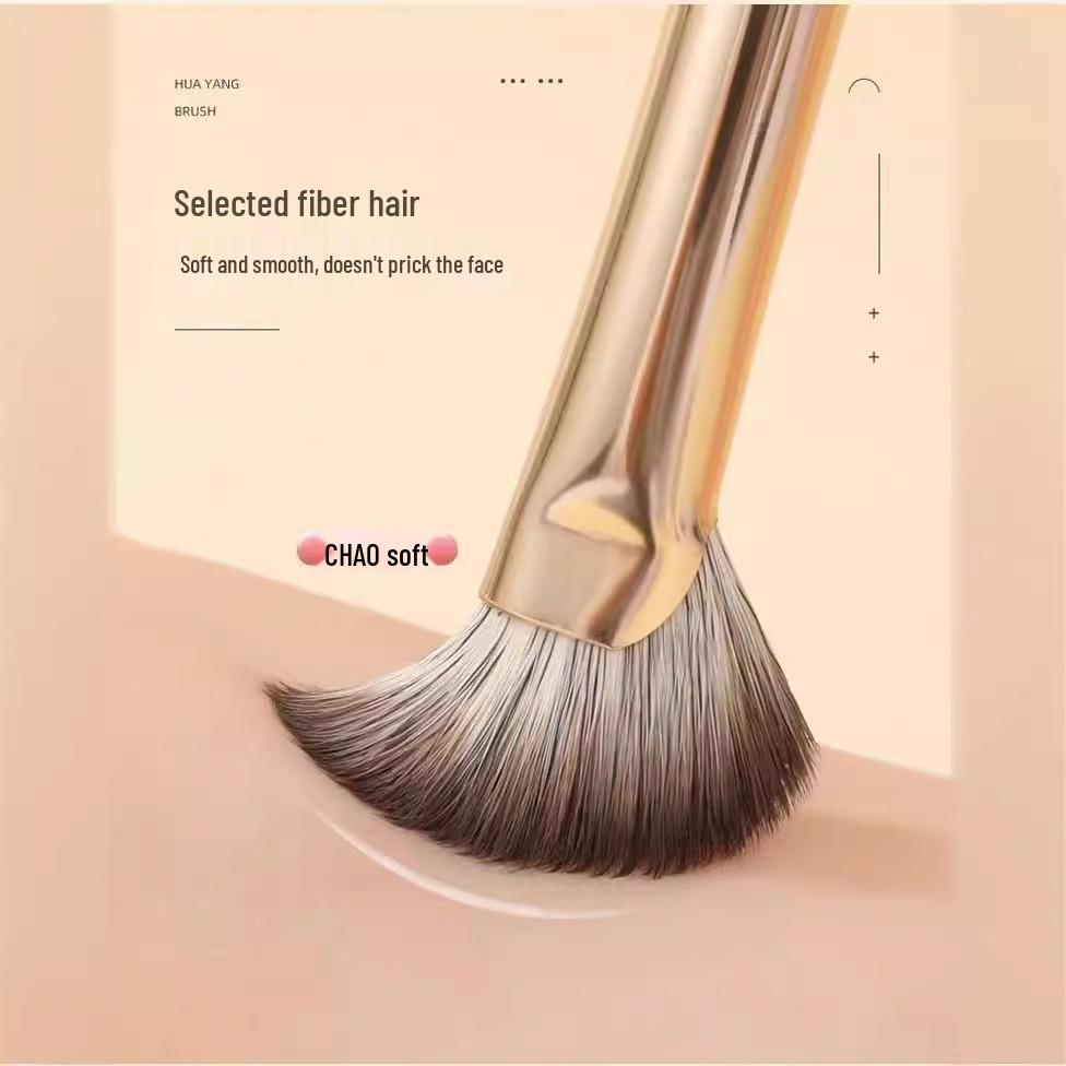 15-Piece Gold Makeup Brush Set with Portable Bag – Ideal for Beginners