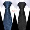 2PCS Formal Necktie Mens Standard 8cm Blue Business Professional Paisley Ties Wedding Suit Accessories Jacquard Weave Tie Men