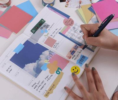 Pastel Color Sticker Packs 50Sheets*3Packs Taku(Decorate Your Diary)