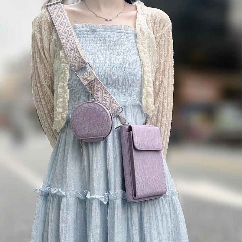 Women Fashion Shoulder Bags and Mini Purse Casual Phone Bag Zipper Wallets for Ladies Card Holder
