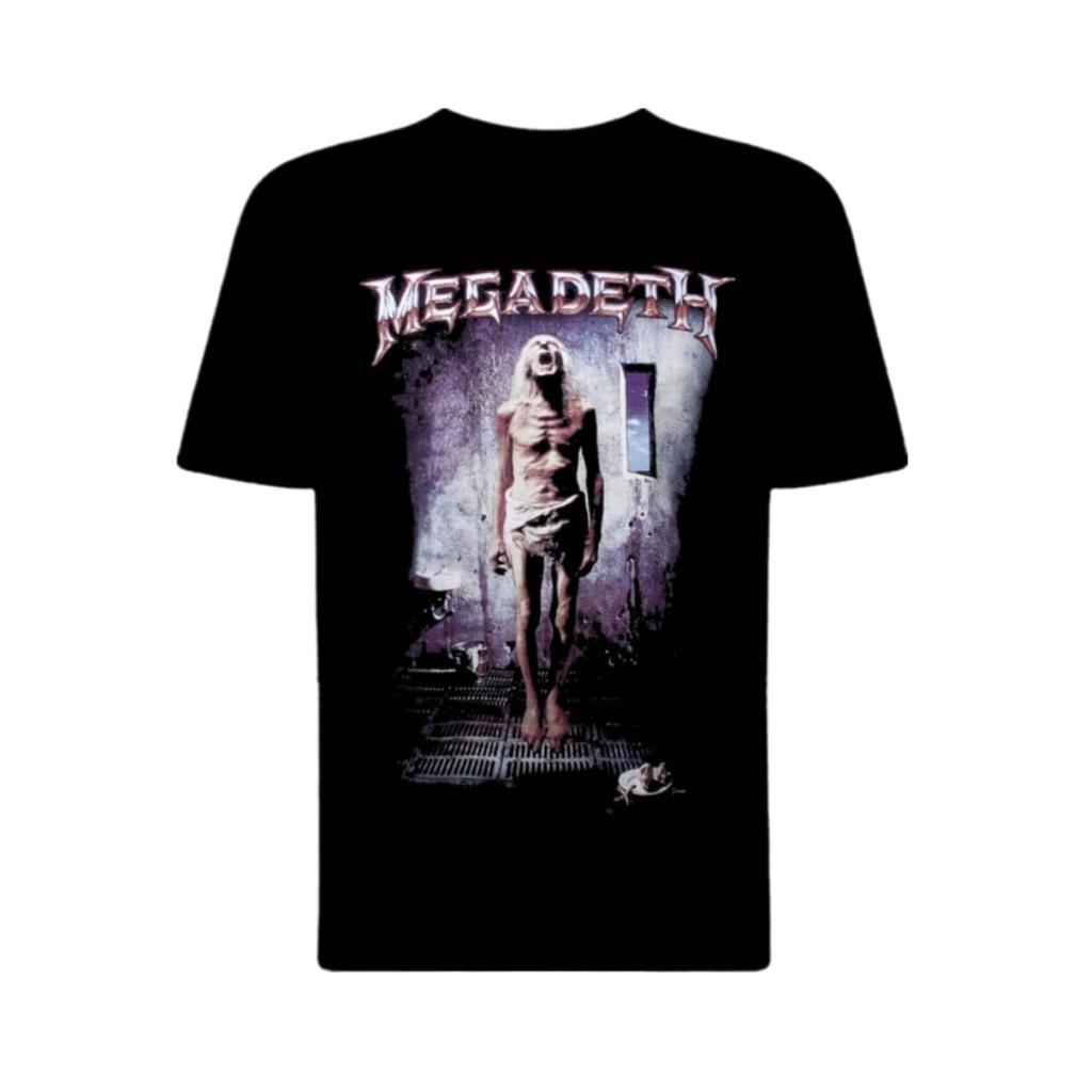 Megadeth Youthanasia Flames Printed Tshirt Thrash Metal Band Style Daily Tshirt Suitable For Both Unisex And Unisex