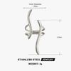 Stainless Steel Metal Geometric Line Open Rings For Women Vintage Gold Color Irregular Adjustable Finger Ring Aesthetic Jewelry