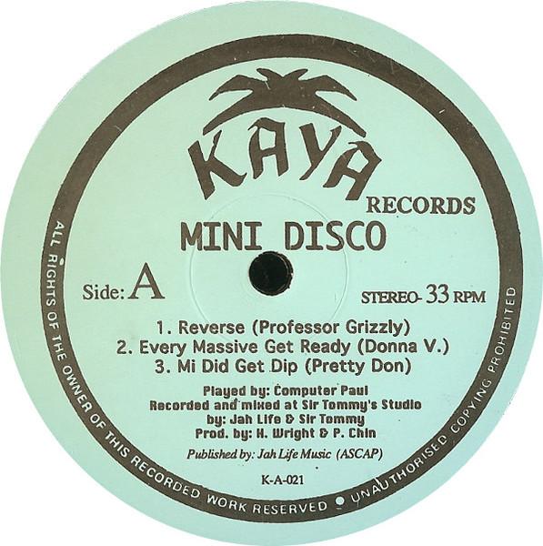 

12inch Record VARIOUS Mini Disco KA021 KAYA RECORDS US Reggae Ska Dub Used