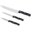 High-Carbon Stainless Steel Kitchen Knife Set | Triple Rivet Handle | Set of 3 (Silver)