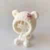 Cartoon Baby Winter Hats Cute Flower Warm Bonnet Fashion Kids Plush Caps  Newborn Toddler