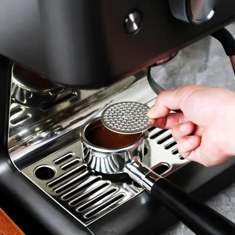 51/53/58mm Wiederverwendbarer Doppelschichtiger Espresso Puck Screen Gleichmäßige Durchflusskontrolle Kaffeefilter Meshplatte Espresso Siebträgerkorb