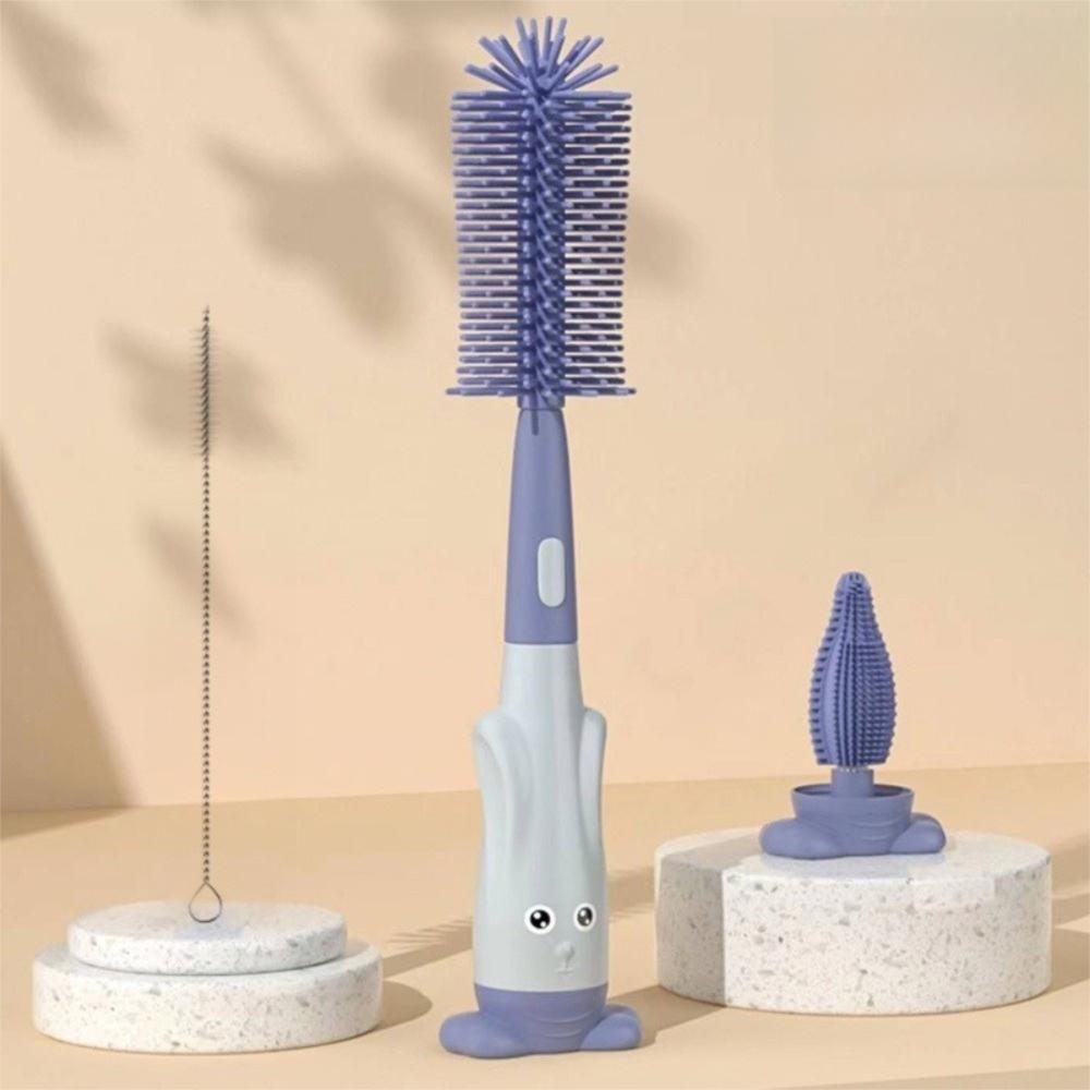 Weiche Kopf Babyflaschenbürste Lebensmittelqualität Baby Reinigungsset Schnuller Flaschenbürsten Set Babypflege