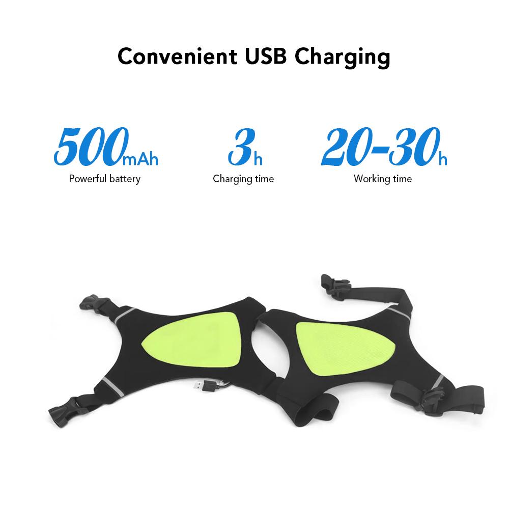 

Велосипедный рюкзак с двусторонним светодиодным указателем поворота, светодиодный рюкзак с указателем поворота, перезаряжаемый через USB зелёный