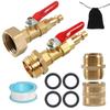 Standard Winterize Ausbläser Adapter Winterisierungs Werkzeug Mit 1/4" Schnellkupplungsstecker Und 3/4" Gartenschlauchgewinde