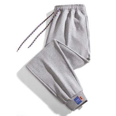 Spring Autumn Elastic Waist Loose Casual Sports Pants Male Drawstring Fashion All-match Sweatpants Men Trousers