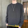 Spring Autumn Round Neck Fake Two Pieces Casual Fashion Sweatshirt Male Patchwork All-match Pullover Top