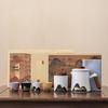 OLOEY Hand-painted Distant Mountains Ceramic Tea Set