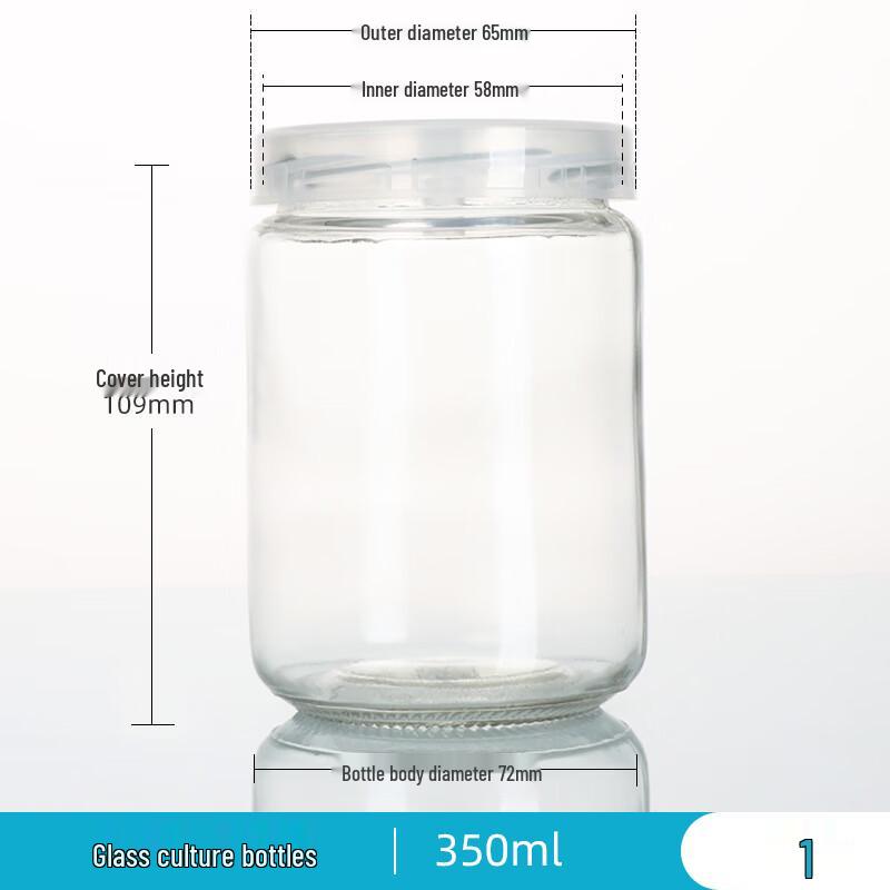 VANSFUL Glass Tissue Culture Flask with Permeable Lid