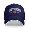 Cappellino da baseball unisex con bandiera di Amsterdam Est   Sole dei Paesi Bassi Estate Unisex Unisex Cappellino Trucker Personalizzato Vendita all'ingrosso Sportivo Snapback