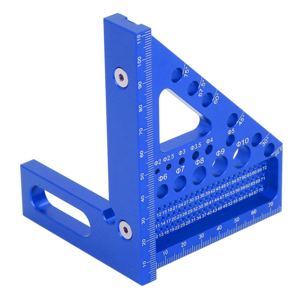 Woodworking   Protractor Aluminum Alloy Miter Triangular Ruler Multi Angle Layout Msuring Tool