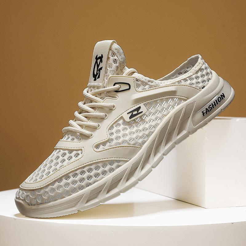 Fashion Fashion Men's Half Slippers Lightweight Running Shoes 2025 Summer Mesh Sneakers Breathable Casual Shoe Comfortable Men's Tennis