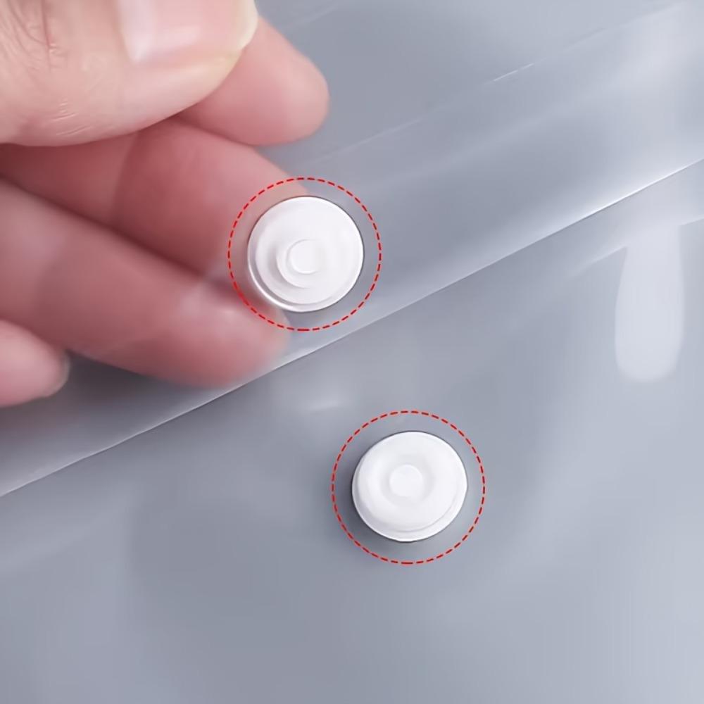 50/20/10 Packs Clear Plastic A4 File Folders with Snap Button Closure - Durable Document Suitable for Office, Home Organization