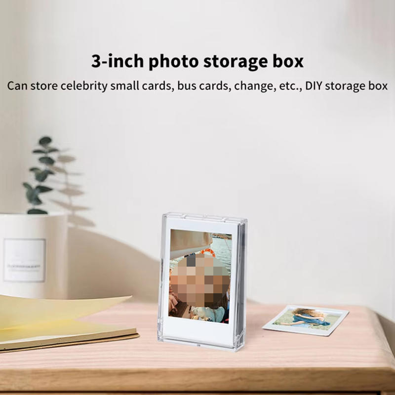 3-inch Clear Film Photo Storage Box Instant Camera Case for Fujifilm Instax Mini Portable Hanger with Strap
