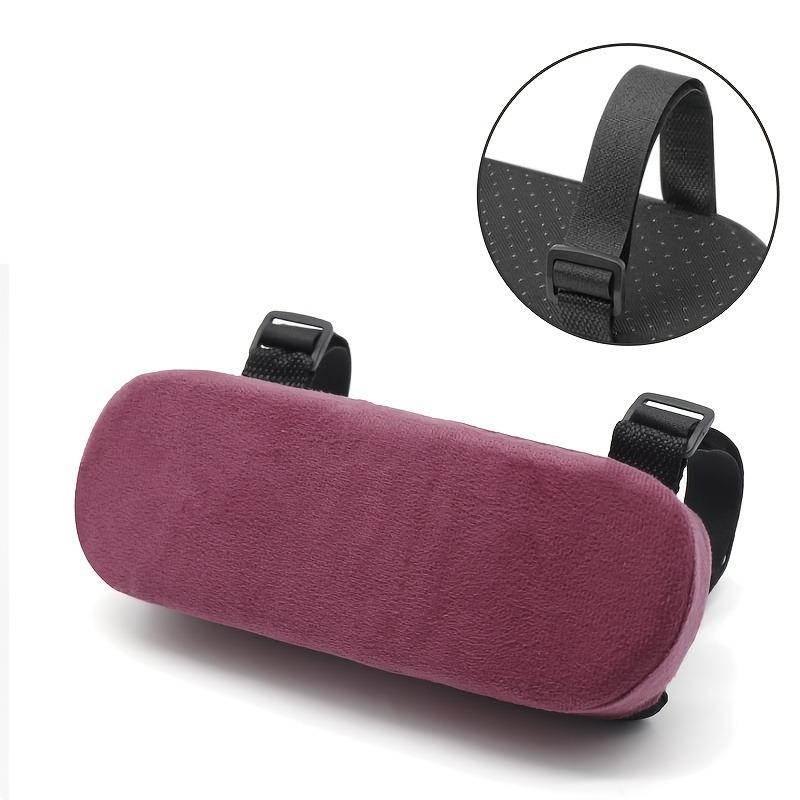 2pcs Office Chair Armrest Cushions - Ergonomic Elbow Pillows with Breathable Perforated Design, Adjustable Straps & Soft Padding