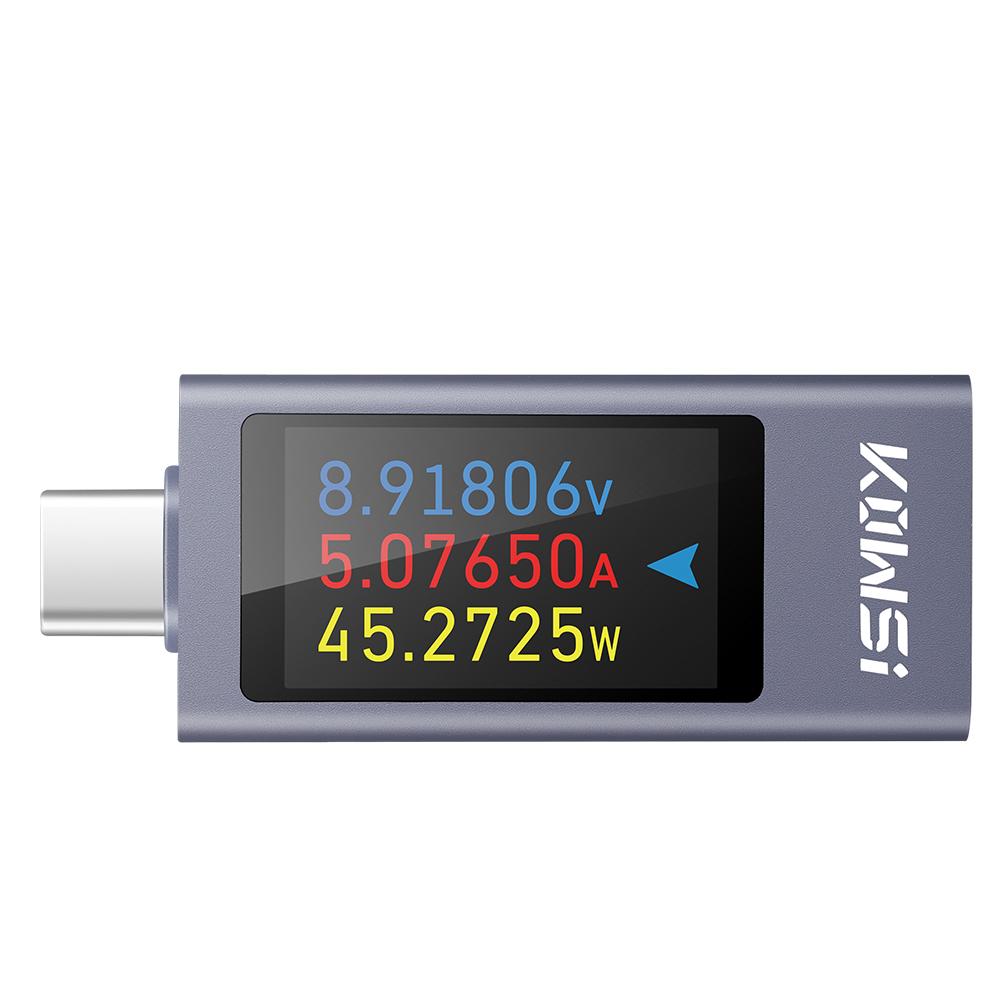 DC 4-30V 0-12A Digital Display DC Voltage Ammeter Power Meter Detector Type-C interface Cell Phone Charger Tester