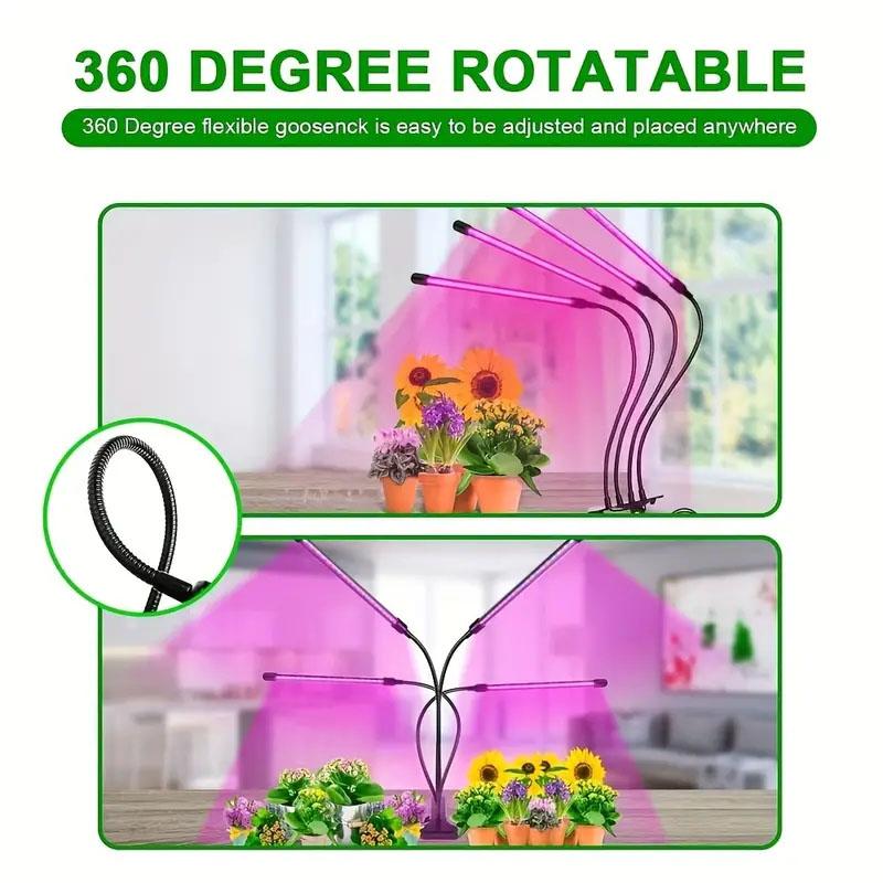 USB LED Grow Light Timed Full Spectrum For Plants Tent Greenhouse Hydroponics Growing System 9 Dimmable Flower Clip Phyto Lamp