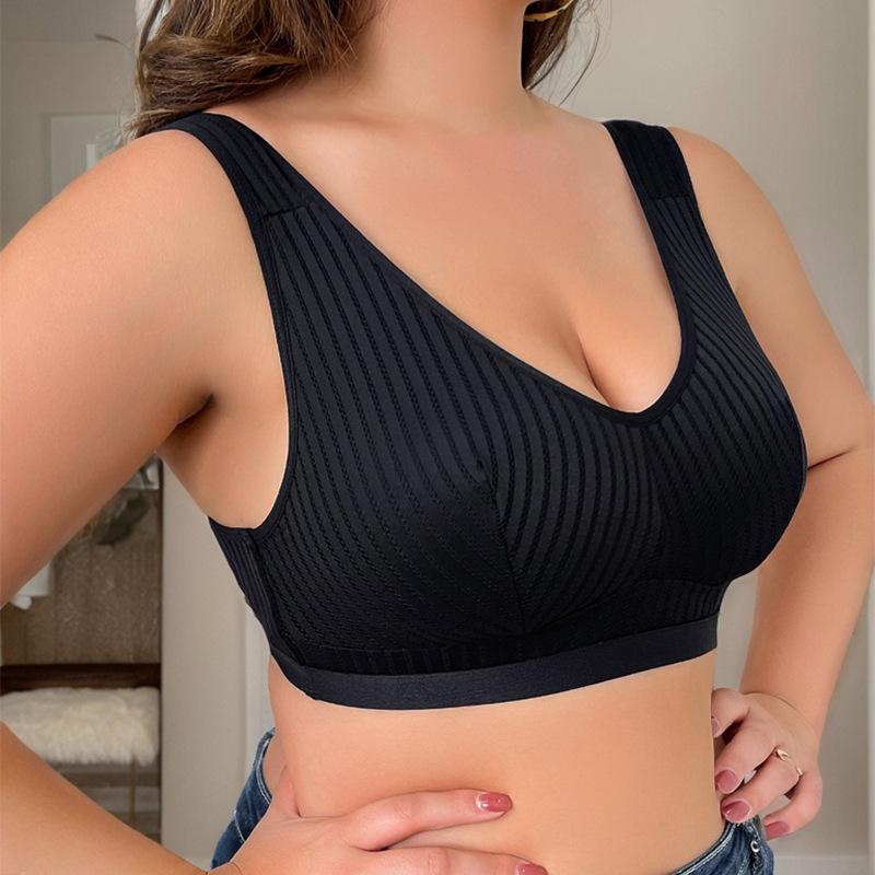 Seios Grandes Fazem Você Parecer Menor e Previnem a Flacidez Sutiã Push-up Respirável Sem Aro de Aço Copas Grandes Sutiã Plus Size