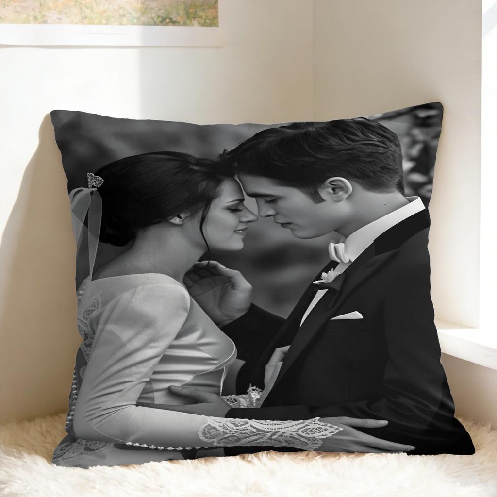 Edward Cullen Pillow Cover  Retro Trendy Pillow Case For Couch Sofa Bedroom Comfy Cushion Cover Birthday Present