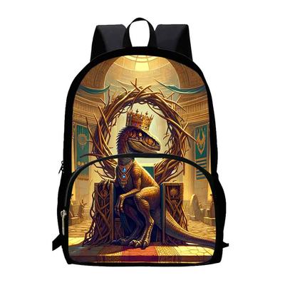 Dinosaurier-Schulrucksack für die 1.–3. Klasse, Cartoon-Schultaschen für Jungen, großes Fassungsvermögen, Tierdrucke, Kinderrucksack