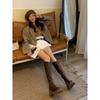Boots Women's Boots Tall Knight Boots High Heel Spice Girl Boots Small Thick-soled Height Boots