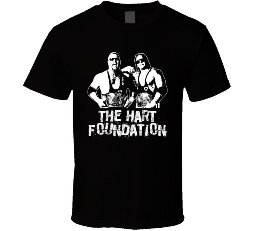 The Hart Foundation Retro Legends Of Wrestling Tag Team T Shirt Unisex T-Shirt XL