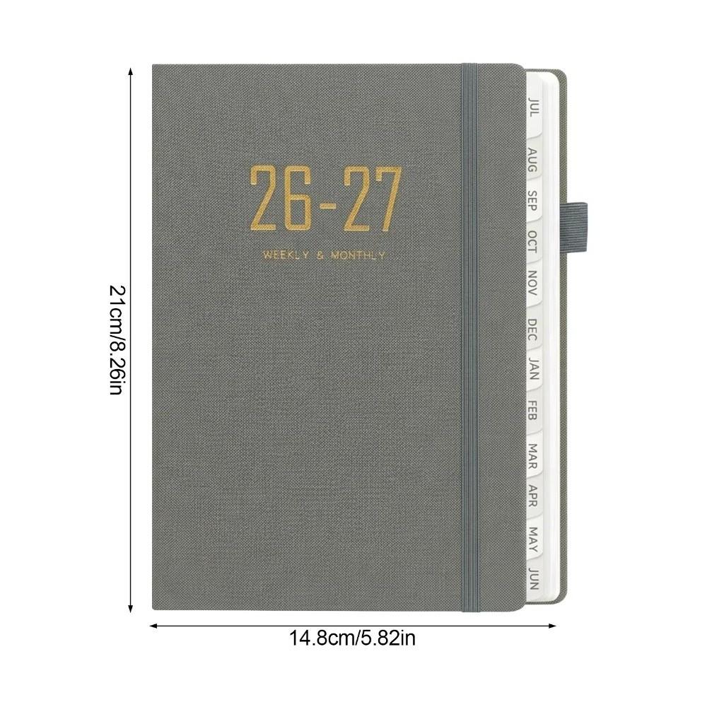 Daily Planning 2027 A5 Planner Notebook with Strap Daily Planner Fabric Notebook  Office Stationery