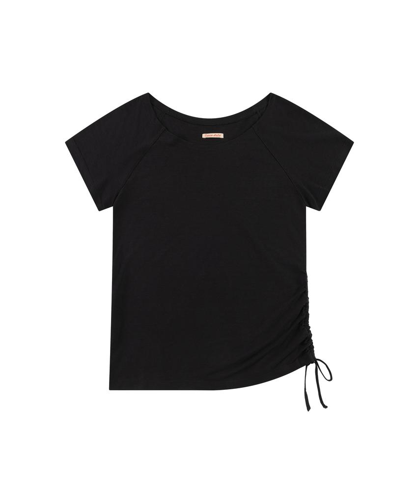 Banwonateullie A3602 Off-Shoulder T-Shirt_Black