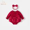 Banjidi Autumn Baby Girl Princess Bodysuit Dress