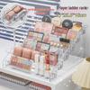 Multilayer Transparent Makeup Organizer: Nail Polish & Eyeshadow Display Stand