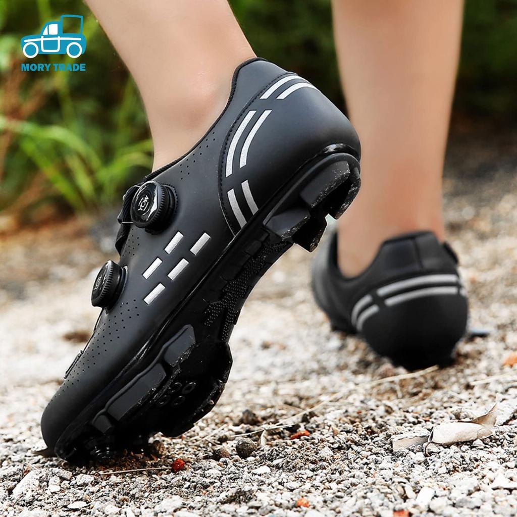 MORYTRADE MTB Shoes, Binding, Cycling Shoes, SPD, Size 25.5 cm, Blue