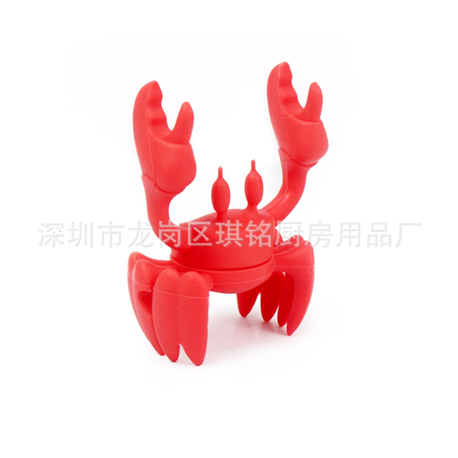 

Kitchen Utensil Holder Stainless Steel Soup Ladle Pot Edge Clamp Kitchen Gadget -Pinching Multi-Function Silicone Clamp One Size червоний