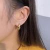 Simple Irregular For Girls Punk Folds Korean Hoop Earrings Zinc Zinc Alloy Women Stud Earrings Ear Jewelry