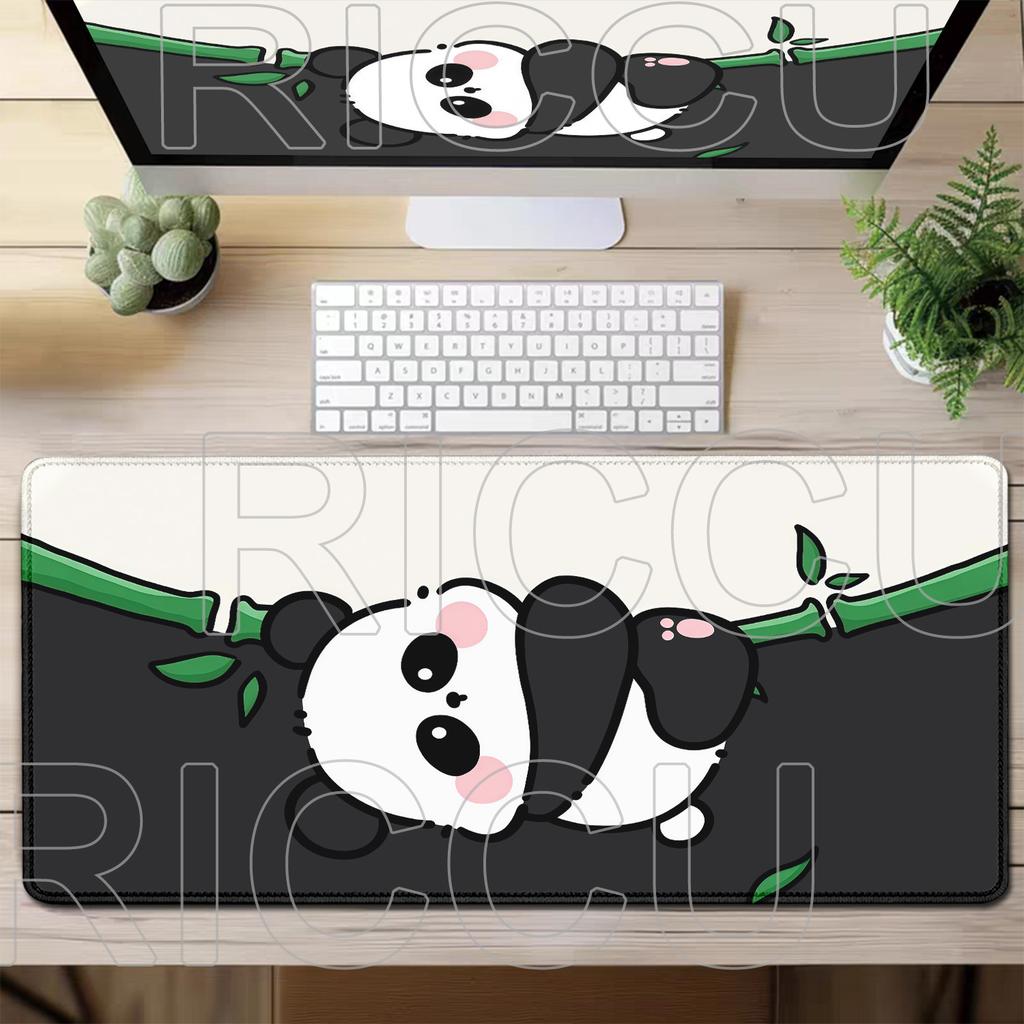 XXL Kawaii Panda HD Printing Mouse Pad Large Computer Office Game Table 400x900mm Mat Rubber carpet Anti-slip Keyboard Desk Pads