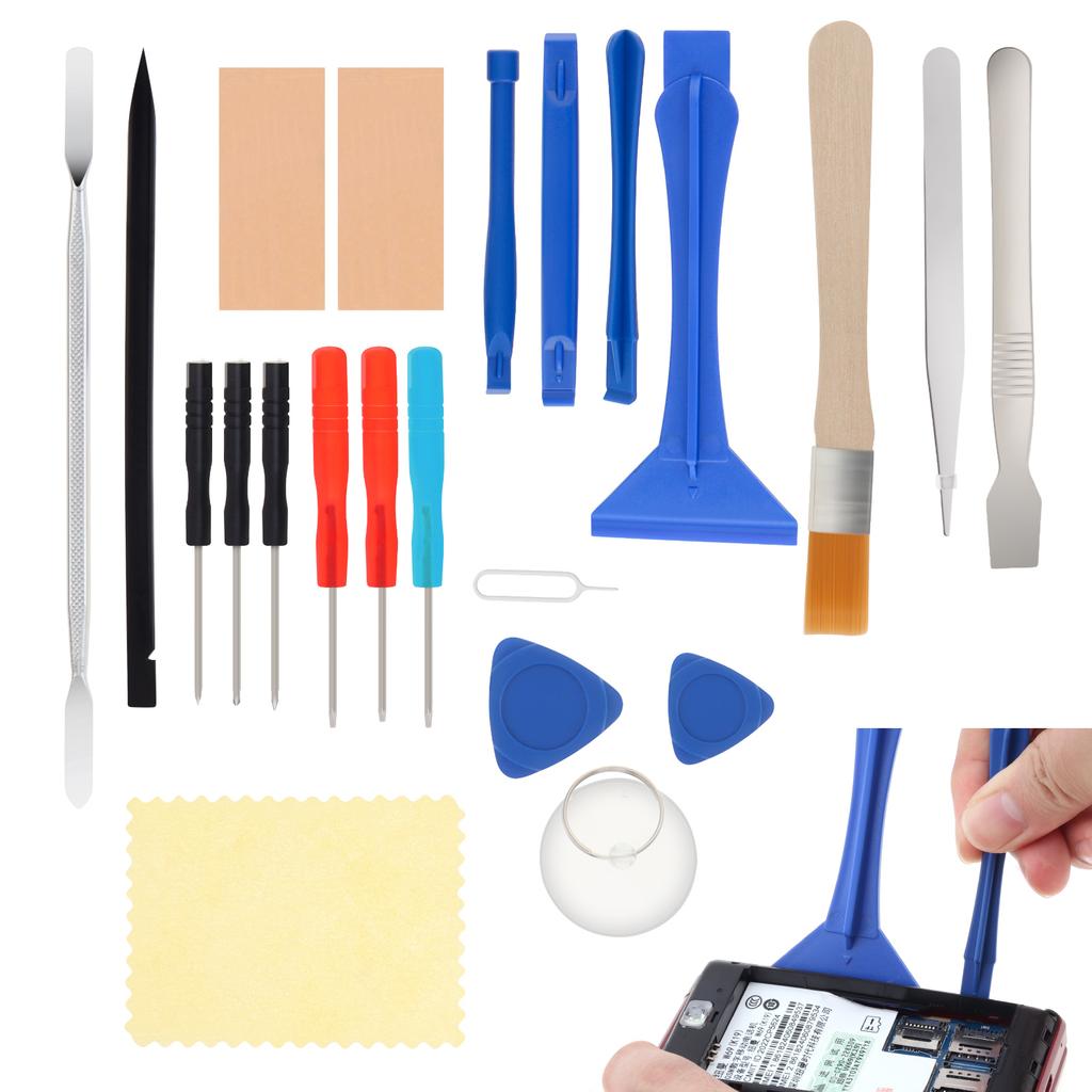 22 In 1 Mobile Repair Tool Kit Professional Sucker Pry Tool Heavy Duty Phone Tablet Safe Opening