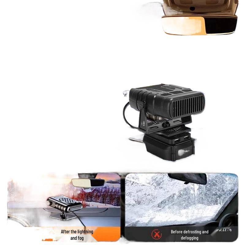 Wireless Rechargeable Fan Heater for Outdoor & Construction Use - Hand Warmer, Window Defogger