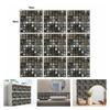 Abstract Mosaic Ceramic Tile Sticker For Home Renovation Waterproof Kitchen And Bathroom Decoration