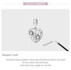 BAMOER Vintage 925 Sterling Silver Heart & Flower Pendant Fit for DIY Bracelet & Bangle Delicate Shell Charms Fine Jewelry