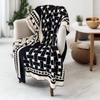 Double Layered Blanket Air-conditioned Room Shale Blanket Vintage Blanket Office Nap Single Sofa Blanket Decoration