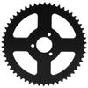 T8F 54 Teeth Rear Chain Sprocket Steel 26mm Kart Crankset Sprocket 3 Hole Easy To Install for 47cc/49cc Motorcycle Scooter