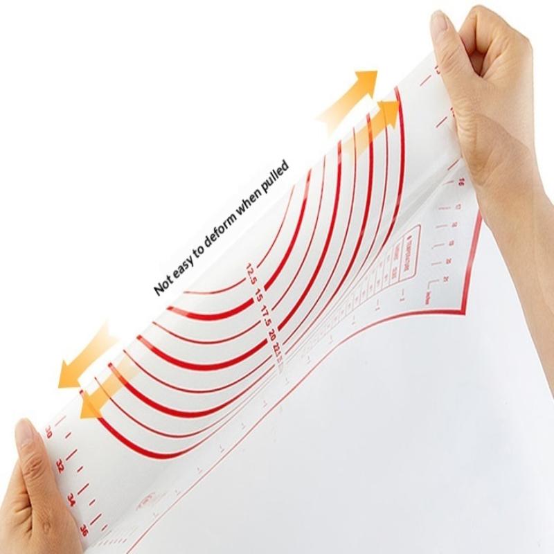 Tappetino da Forno in Silicone, Tappetino per Impastare, Stendere Pasta, Cucina, Crêpes, Impasto Pizza, Padella Antiaderente, Tappetino per Pasticceria