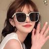 Sonnenbrille Koreanische Sonnenbrille für Damen UV-Schutz Übergroß Kleines Gesicht [88flix] Damen
