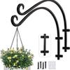 Iron Hooks Hanging Hanging Baskets Plant Holders Hand Forged for Flower Baskets Flower Pots Lanterns Wind Chime Hangings