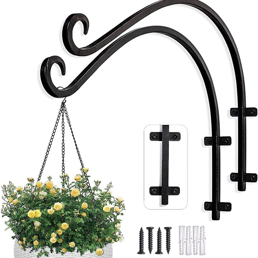 Iron Hooks Hanging Hanging Baskets Plant Holders Hand Forged for Flower Baskets Flower Pots Lanterns Wind Chime Hangings