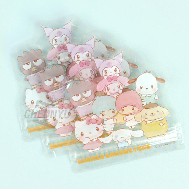 [Sanrio] Sanrio Characters Die-Cut Fancy Zipper Bag 3P Set Single product